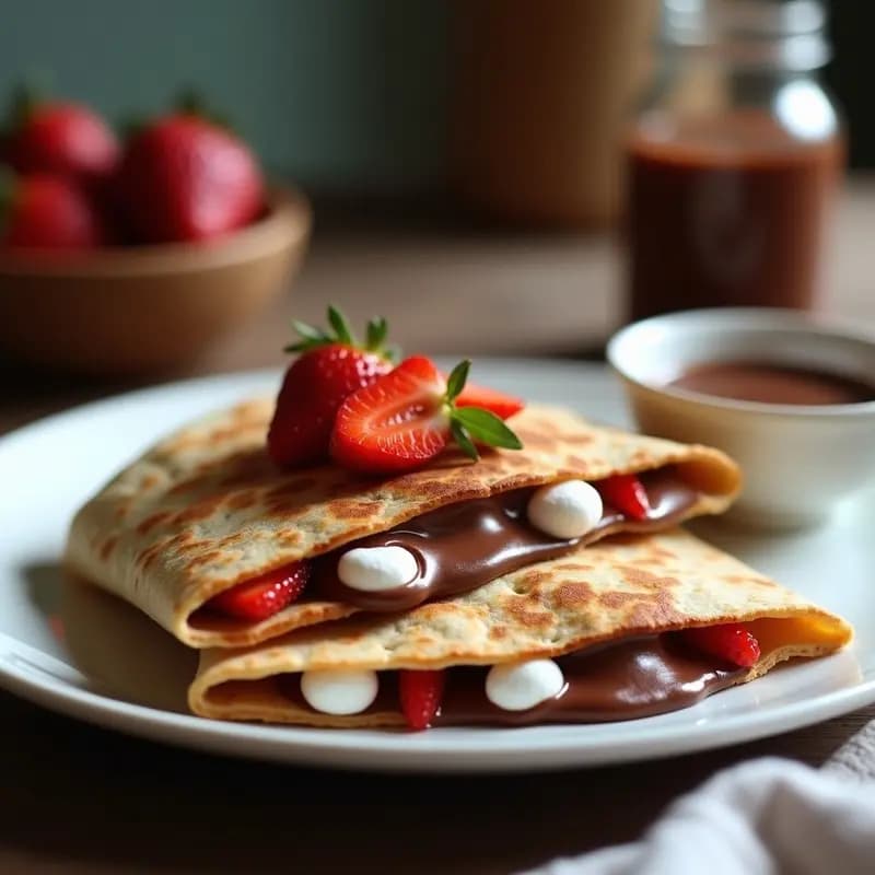 Quesadillas de Chocolate con Marshmallows y Fresas: El Postre que no Sabías que Necesitabas