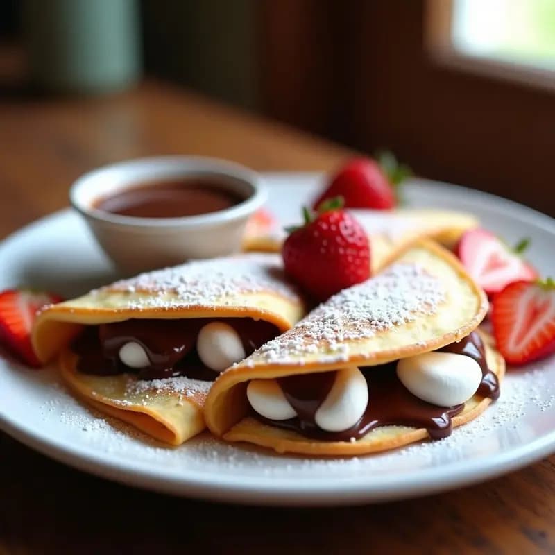 Quesadillas de Chocolates, Marshmallows y Fresas: Postre Mexicano que Sorprende