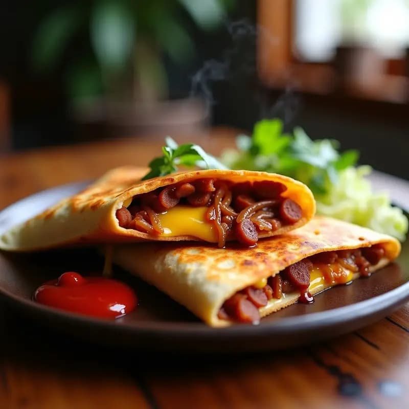 Quesadillas de Chorizo, Queso Oaxaca y Cebolla Caramelizada: Comfort Food Mexicano