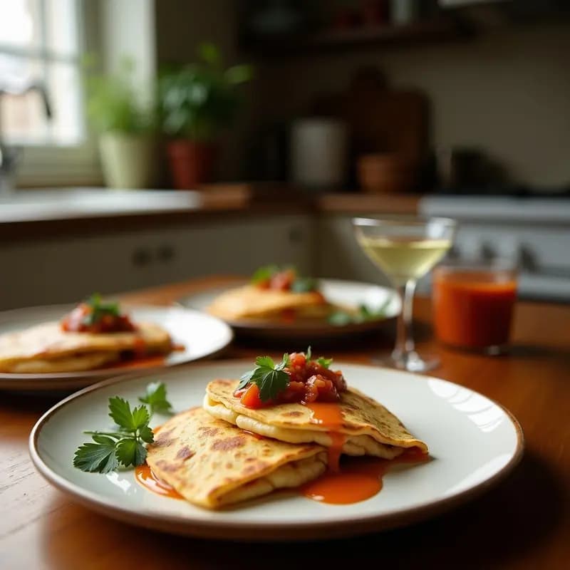 Quesadillas de Hongos Ostra y Queso Panela con Salsa de Chipotle: Receta Mexicana Keto