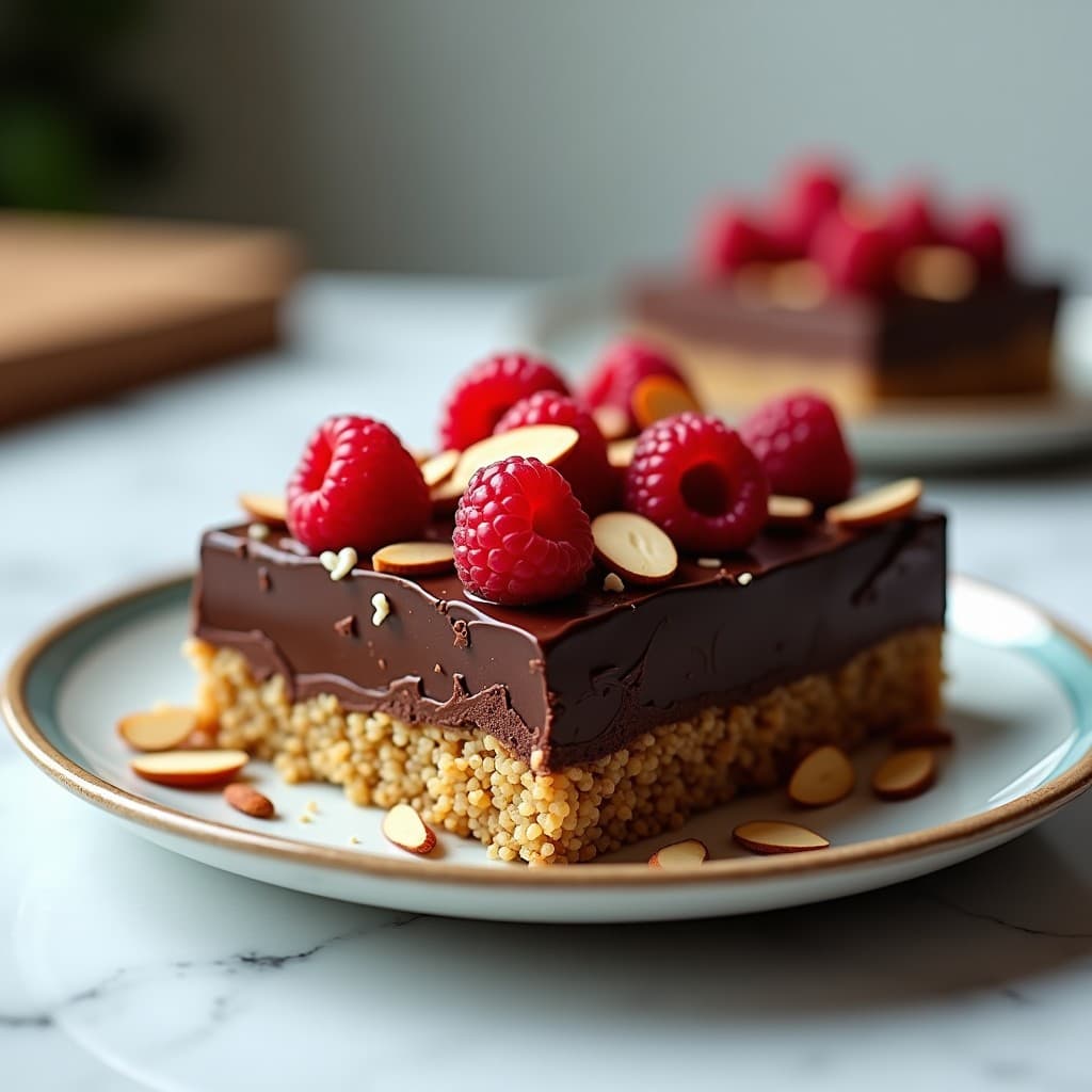 Quinoa Inflada con Chocolate Negro y Frambuesas: Postre Vegano Sin Cocción