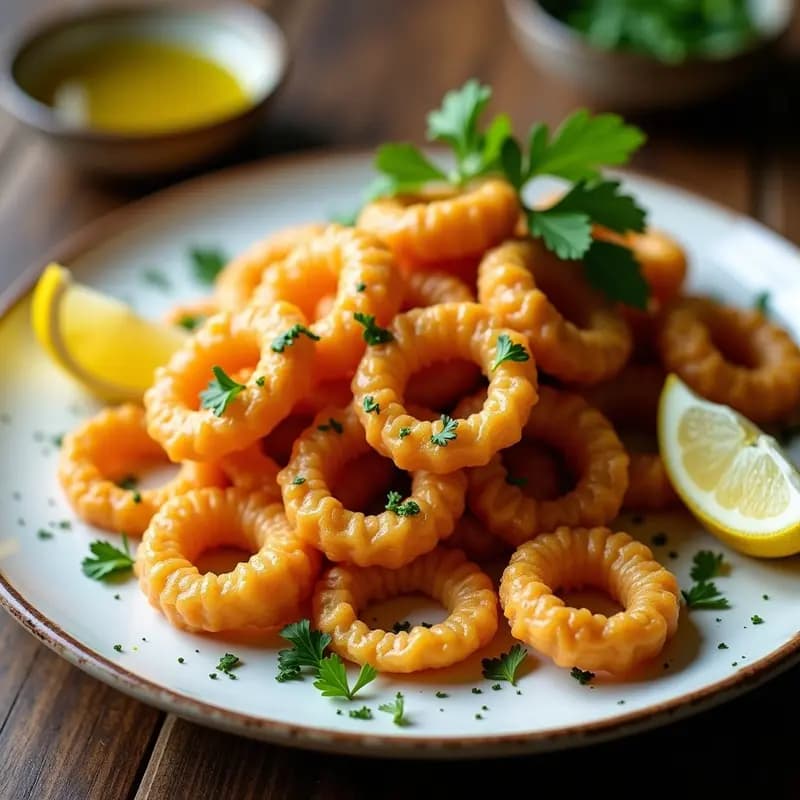 Rabas con Ajo y Perejil: Tapa de Calamares Crujientes en Freidora de Aire