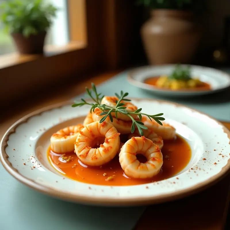 Rabas: Calamares Rebozados Crujientes con Salsa de Alioli