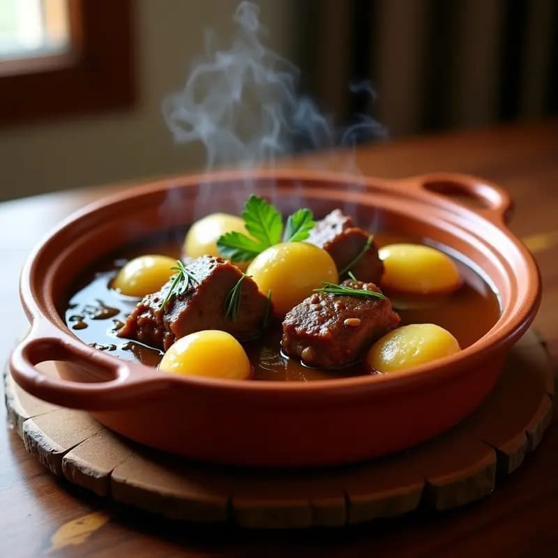 Rabitos de cordero estofados con patatas: Receta de la abuela con sabor a tradición