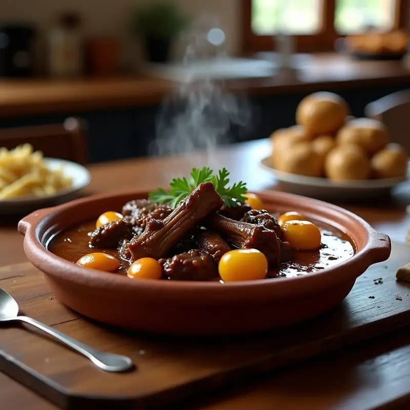 Rabo de Torro en Salsa: Guiso Andaluz de Lento Cocinado