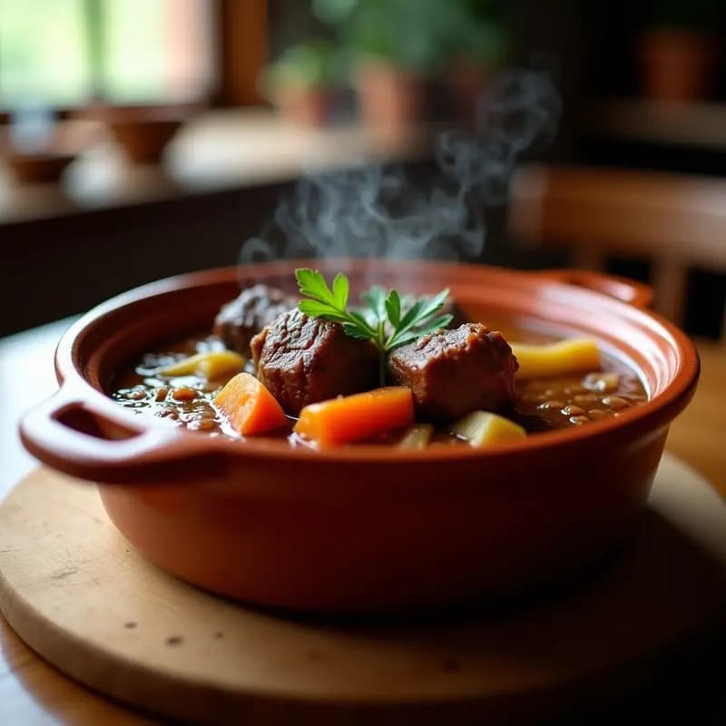 Rabos de Toros Estofados: Receta Cordobesa de Fondo en Olla Lenta
