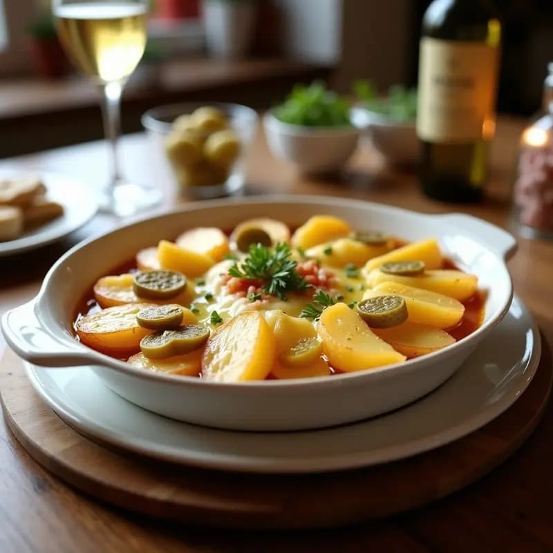 Raclette de Quesos Franceses con Patatas y Encurtidos: Receta Invernal en 30 Minutos