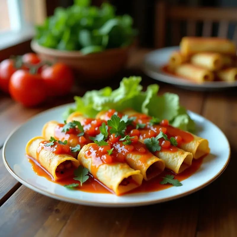 Rainbow Veggie Spring Rolls: Rollitos de Primavera con 7 Vegetales de Colores y Salsa de Cacahuete