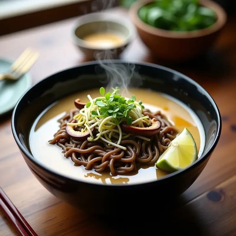 TikTok Raman Vegano con Setas Shitake: Receta Japonesa Viral en 15 Minutos