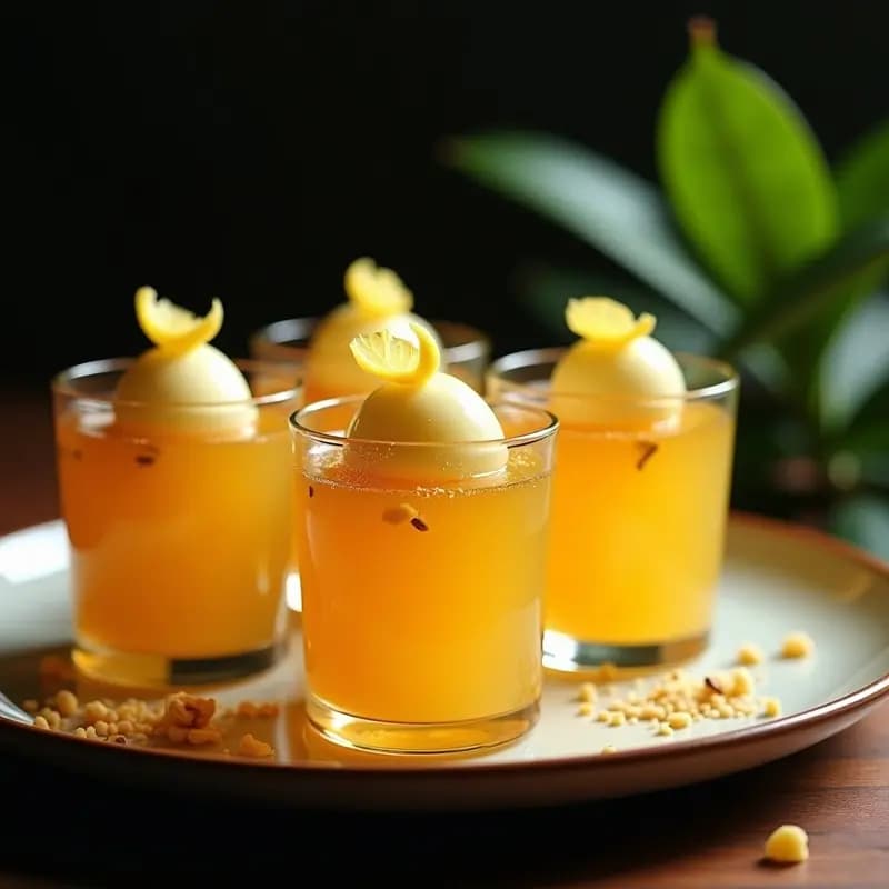 Rambután en Almíbar de Jengibre y Limón: Postre Asiático Exótico y Refrescante