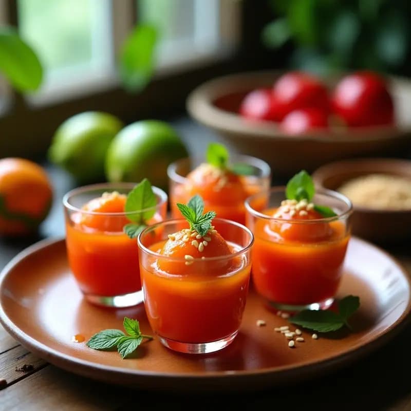 Rambutan con Salsa de Chile y Lima: Postre Tailandés Picante y Refrescante