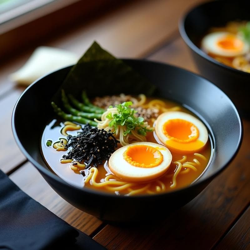 Ramen de Bone Broth con Huevo Marinado: Receta Japonesa Keto y Reconfortante