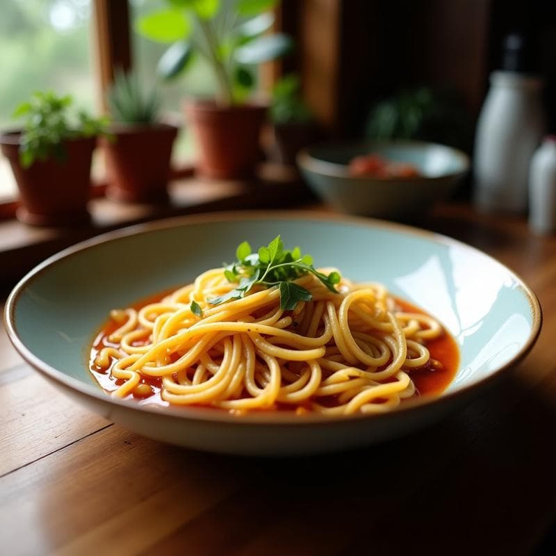 Ramen de Calabacín con Brotes de Soja y Huevo Marinado: Receta Japonesa Low-Carb en 20 Minutos