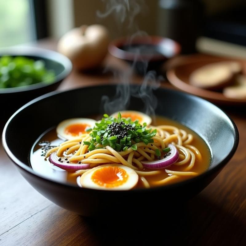 Ramen de Caldo de Algas y Setas Lion’s Mane: Receta Vegana para el Cerebro en Thermomix