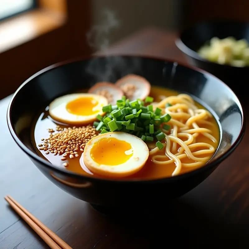 Ramen de Caldo de Huesos con Huevos Marados y Brotes de Bambú: Receta Japonesa Reconfortante en 30 Minutos