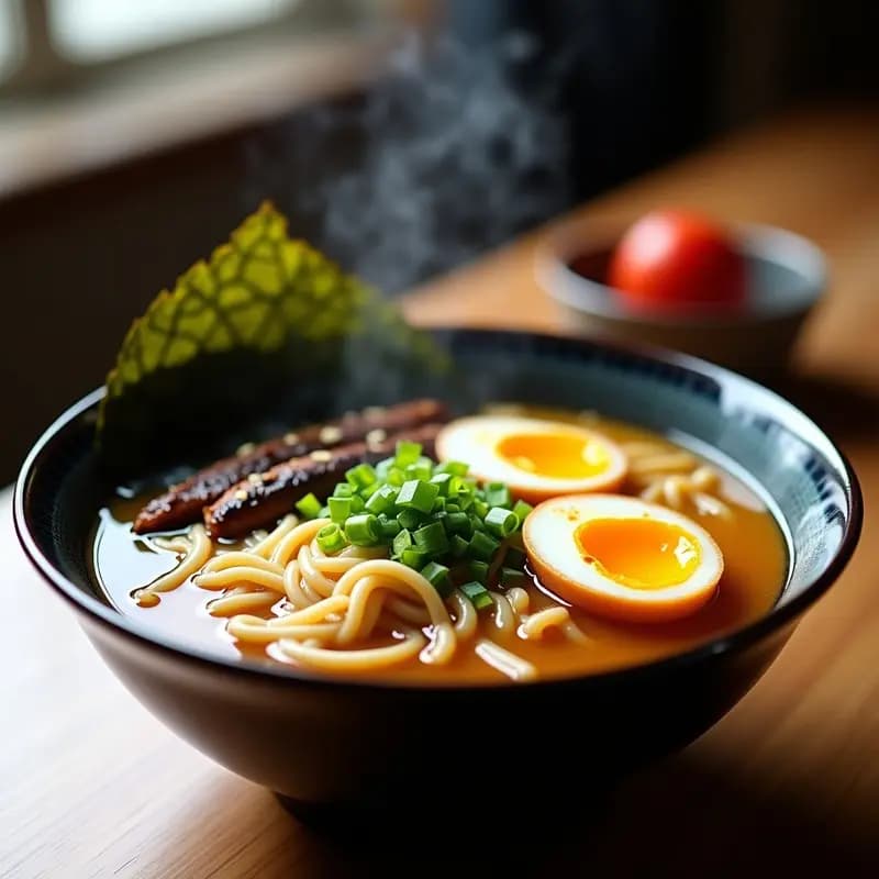 Ramen Japónés con Caldo de Huesos y Huevos Marinados: Receta Casera en 40 Minutos