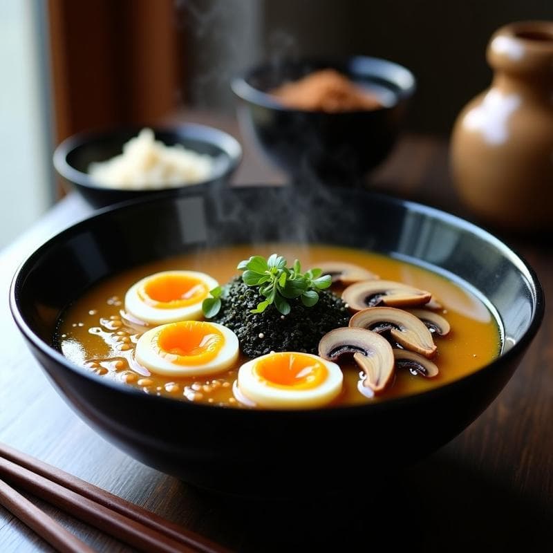 Ramen de Caldo de Huesos con Hongo Shiitake: Receta Japonesa Keto y Antiinflamatoria en Olla Exprés