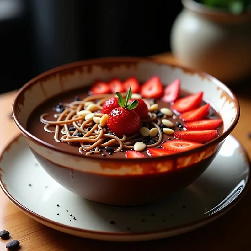 Ramen de Chocolate y Fresas: Postre Japonés Viral para Sorprender en 15 Minutos