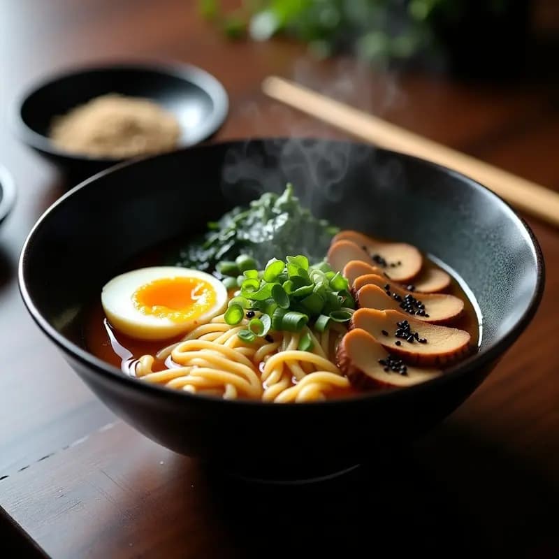 Ramen de Coliflor y Champiñones Portobello: Receta Japonesa Keto con Caldo Umami en 20 Minutos