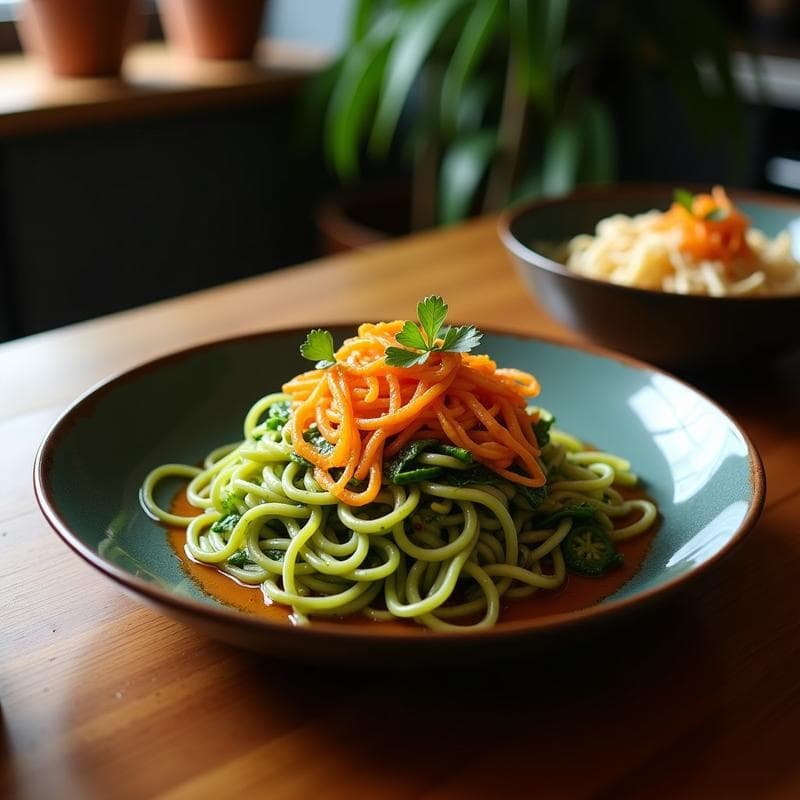 Ramen de Espirulina y Calamares: Receta Marina en Airfryer y Alta en Proteína