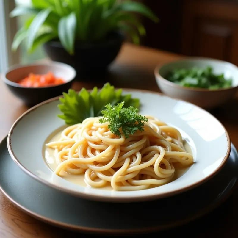 Ramen Frío de Fideos de Konjac con Leche de Coco y Limón: Receta Tailandesa Keto y Detox