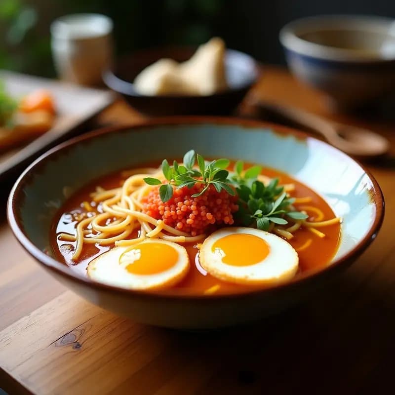 Ramen Japonés con Huevos Marados y Narutomaki: Receta de Fideos en Caldo Casero