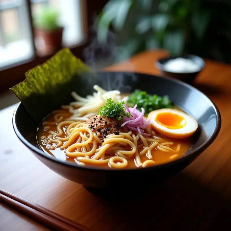 Ramen Japonés con Huevo Marinado y Hongos Shiitake: Sopa de Fideos en 30 Minutos
