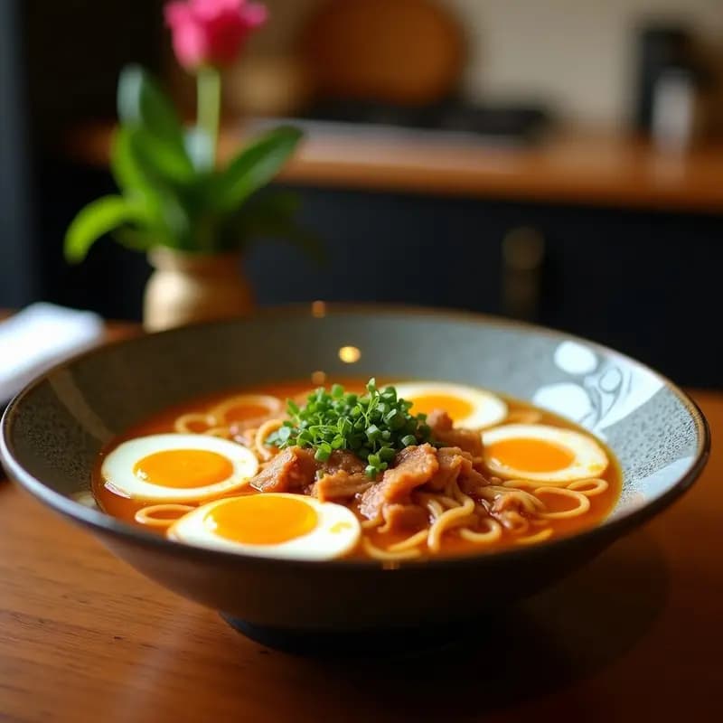 Ramen Japónés con Huevos Marinaros y Cerdo Chashu: Receta Tradicional en 1 Hora