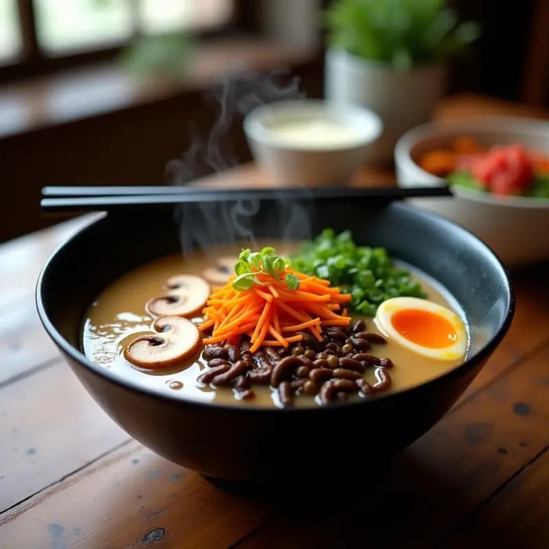 Ramen Japonés con Caldo de Miso y Champiñones Shiitake: Receta Vegana y Antiinflamatoria
