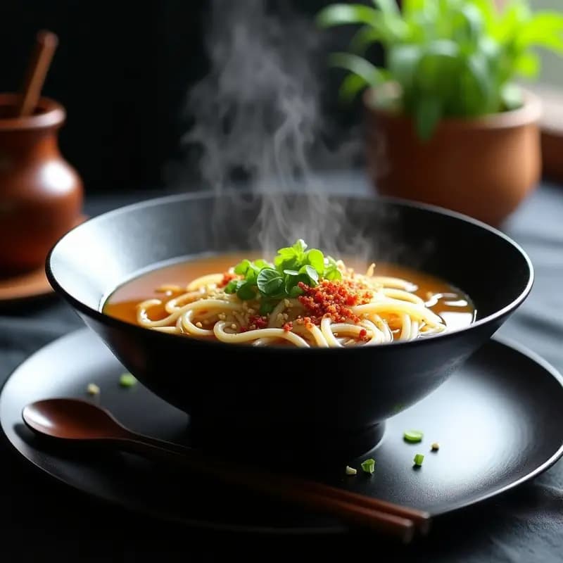 Ramens de Fideos de Konjac con Caldo de Miso y Hongo Shiitake: Receta Japonesa Keto