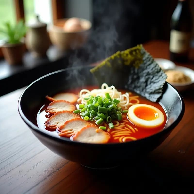 Ramen de Miso con Cerdo Chashu y Huevo Marinado: Receta Japonesa Tradicional