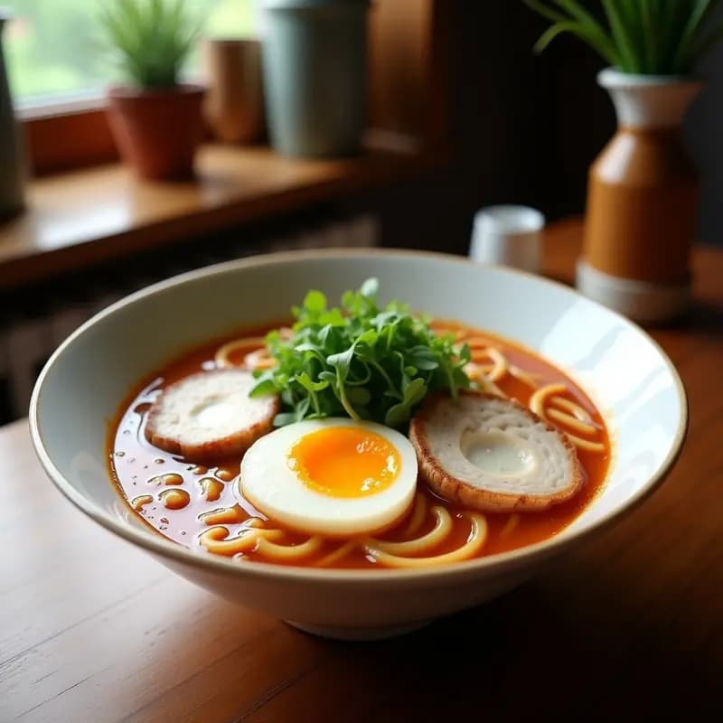 Ramen de Miso con Cerdo Chancleado y Huevo Ajitsuke: Receta Japonesa Ultra Umami en 30 Minutos