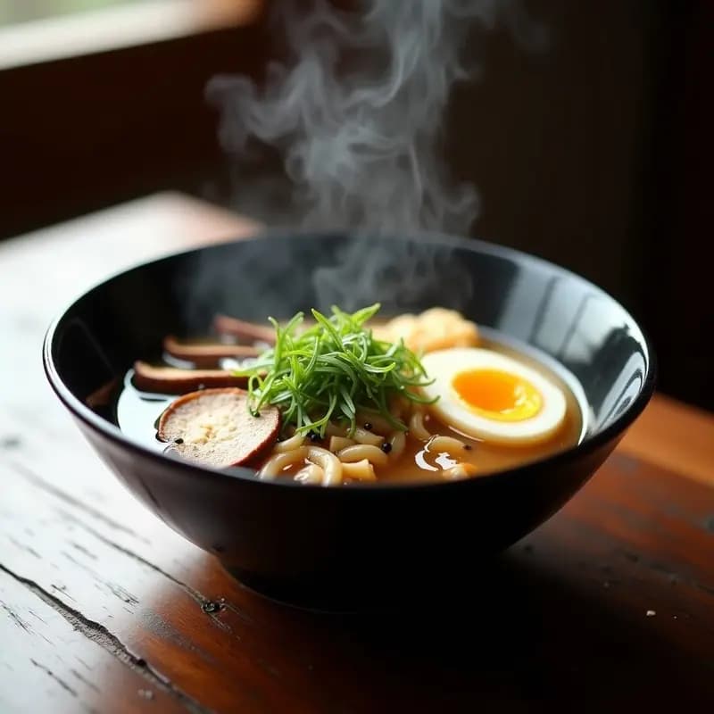 Ramen de Miso con Hreno Fermentado y Hongos Reishi: Receta Japonesa de Invierno en Olla Rápida