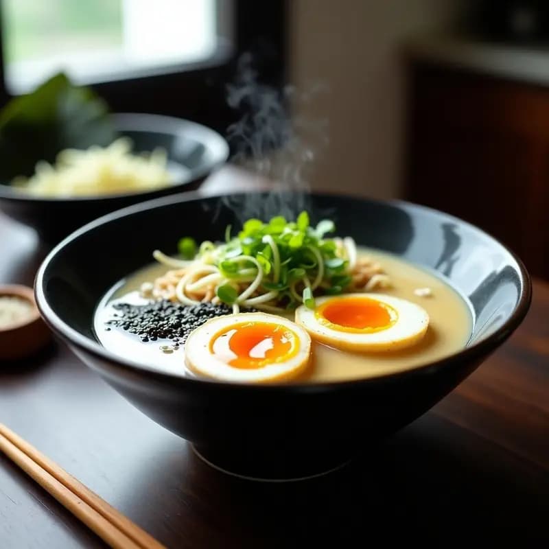 Ramen de Miso con Huevos MarMuseados y Brotes de Soja: Receta Japonesa en 20 Minutos
