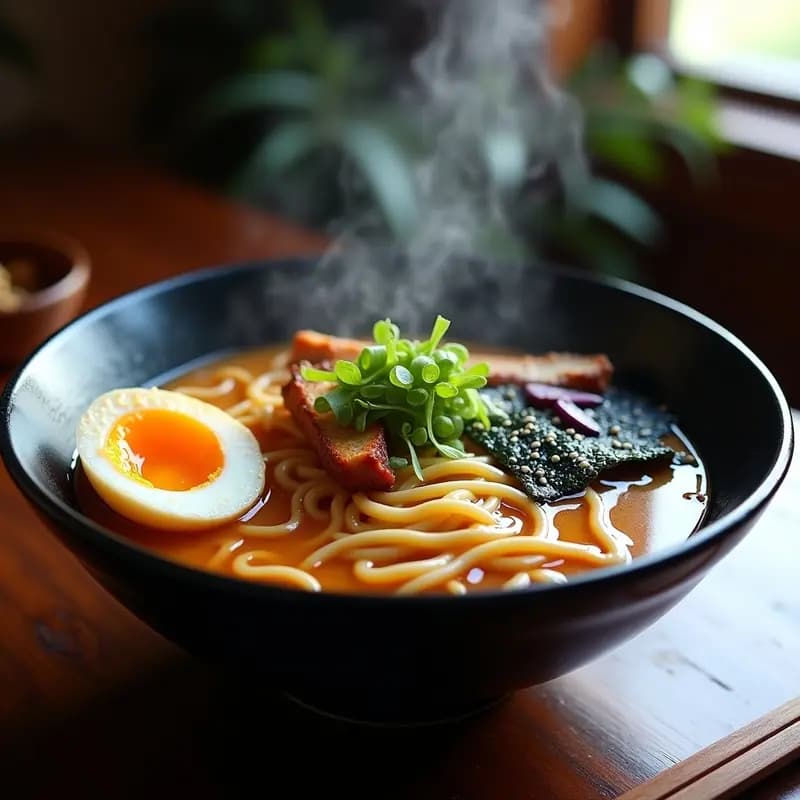Ramen de Miso con Pollo Teriyaki y Huevos Mar Porter: Receta Japonesa Auténtica en 30 Minutos