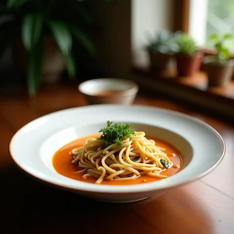 Ramen de Misoz con Caldo de Setas y Hakusai: Receta Japonesa Vegana en 30 Minutos