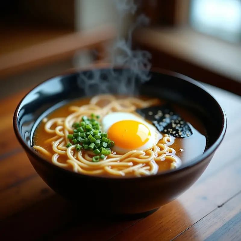 Ramen de Misua con Huevo Poché y Nori: Receta China de Invierno en 20 Minutos