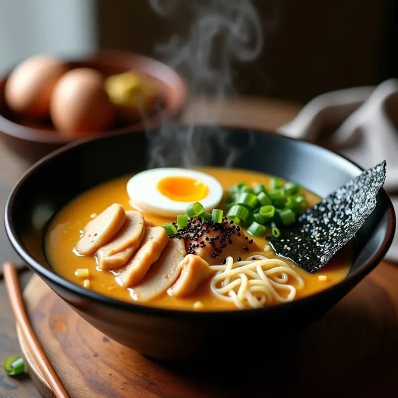Ramen de Pollo y Champiñones Shitake: Receta Japonesa Keto en Olla Rápida