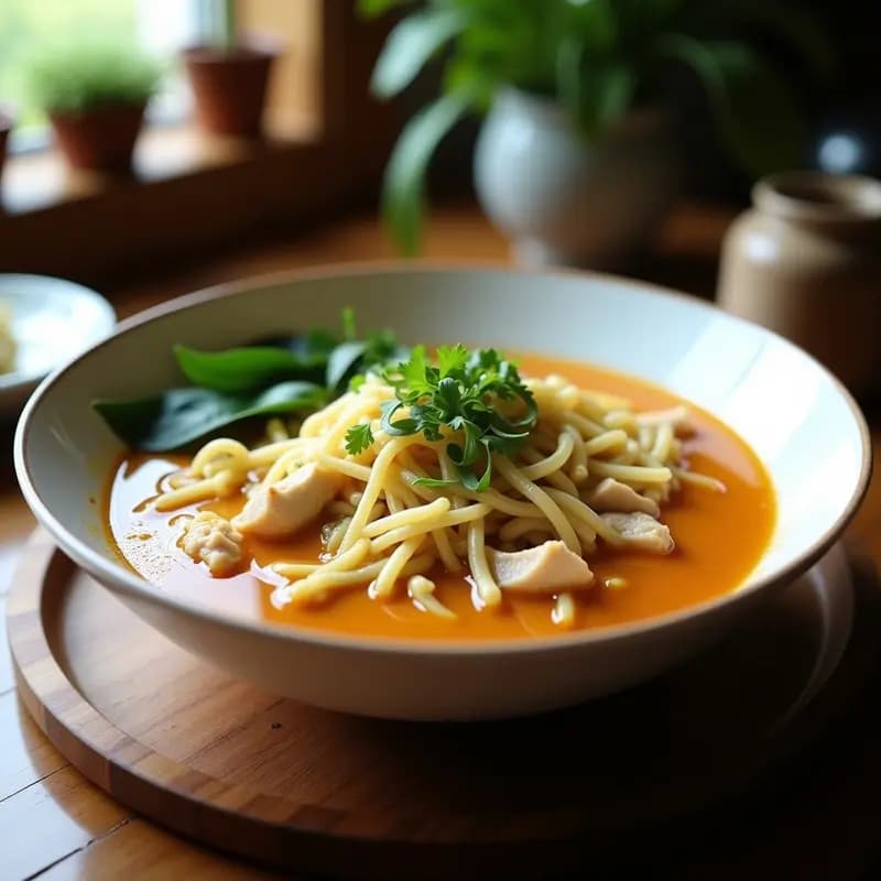 Ramen de Pollo con Caldo de Coco y Fideos de Zucchini: Receta Tailandesa Keto en 20 Minutos
