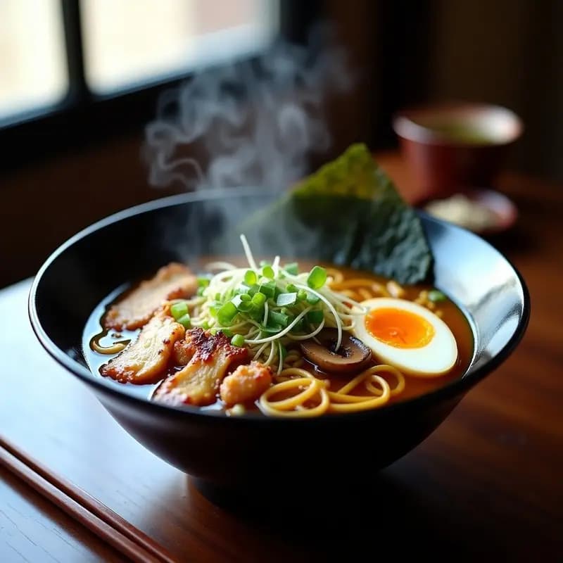Ramen de Pollo y Hongos Shitake: Receta Japonesa Casera con Caldo Umami