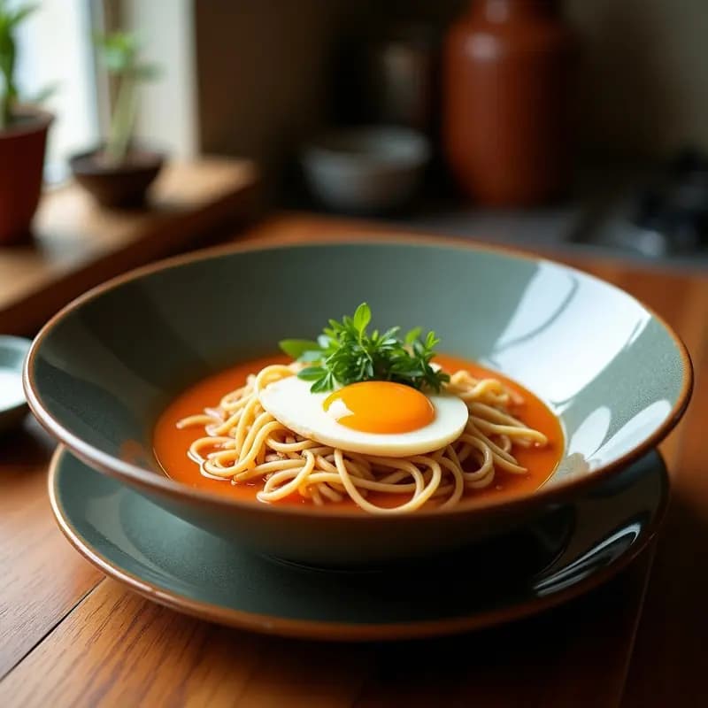Ramen de Pollo y Huevo Marvinado: Receta Japonesa Tradicional con Caldo Rico en 1 Hour