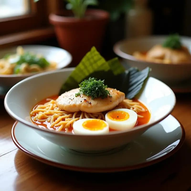 Ramen de Pollo con Huevos Marados y Nori: Receta Japonesa Auténtica en Casa