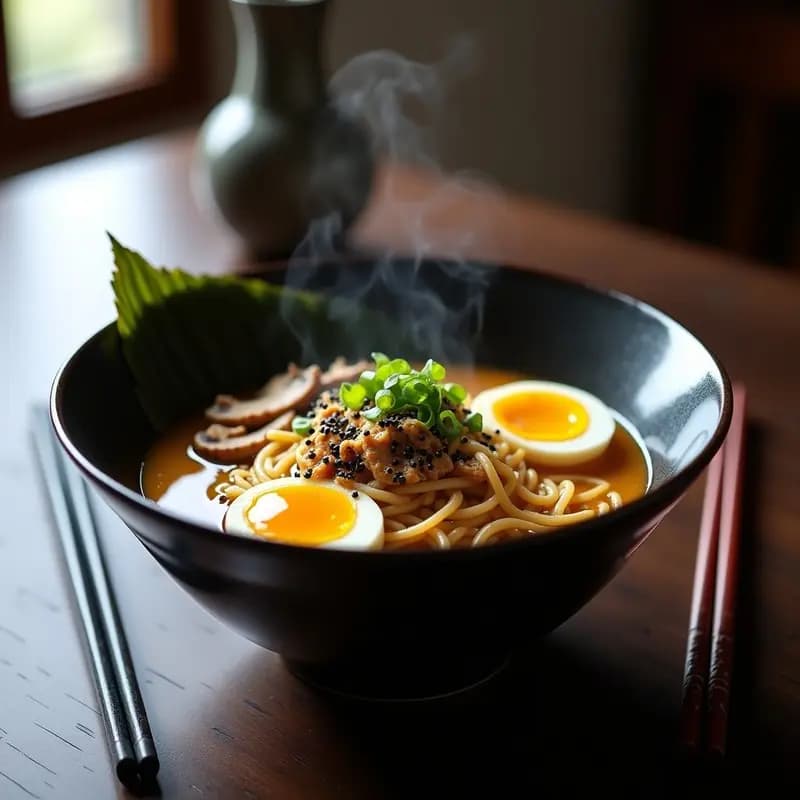 Ramens de Pollo y Huevos Marinados con Caldo de Miso: Receta Japonesa Reconfortante