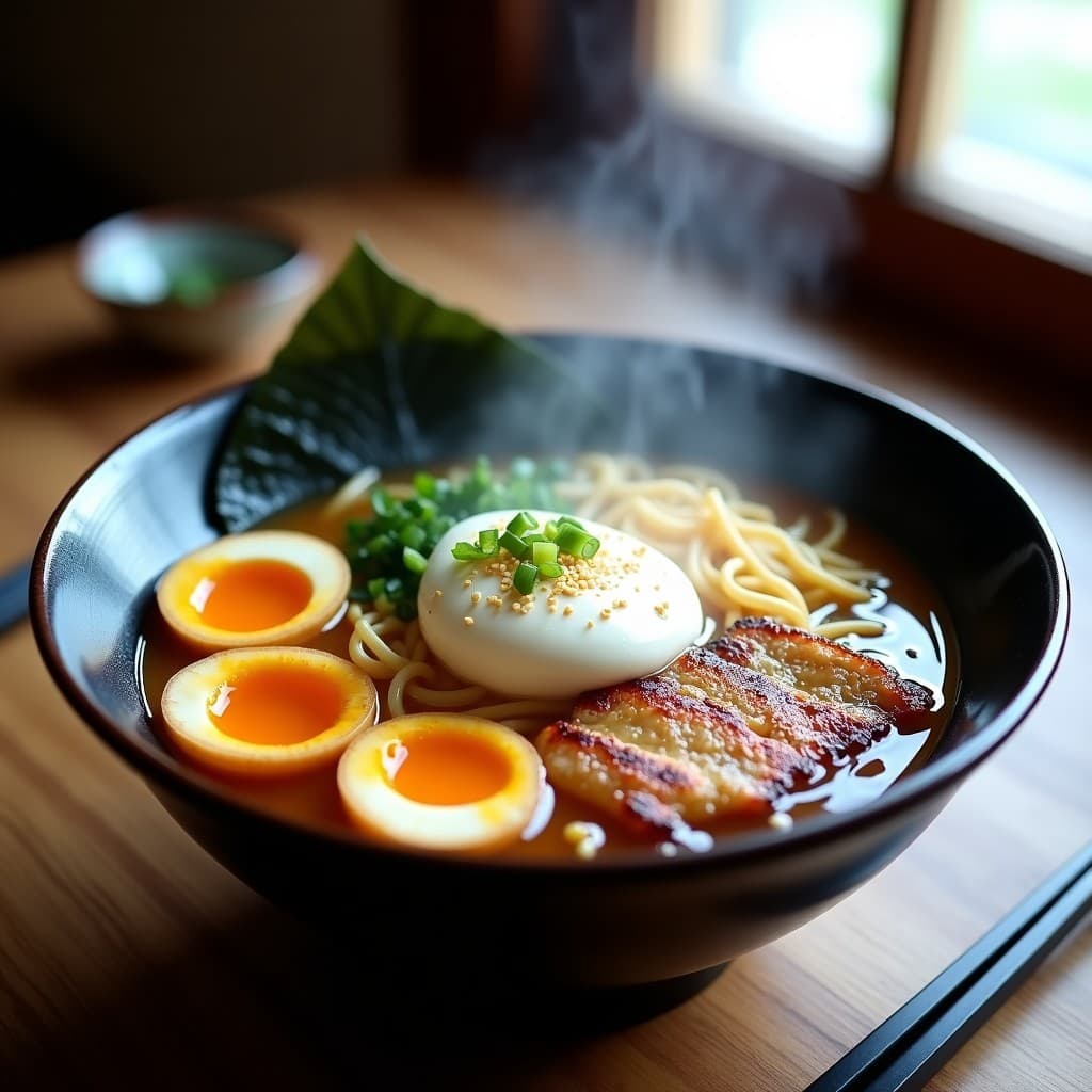 Ramen de Pollo Kokoriko con Espuma de Sésamo: Receta Japonesa en Olla Lenta