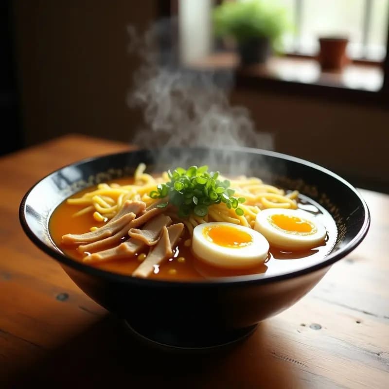 Ramen de Pollo y Maíz Dulce: Receta Japonesa Tradicional con Caldo Umami en 45 Minutos