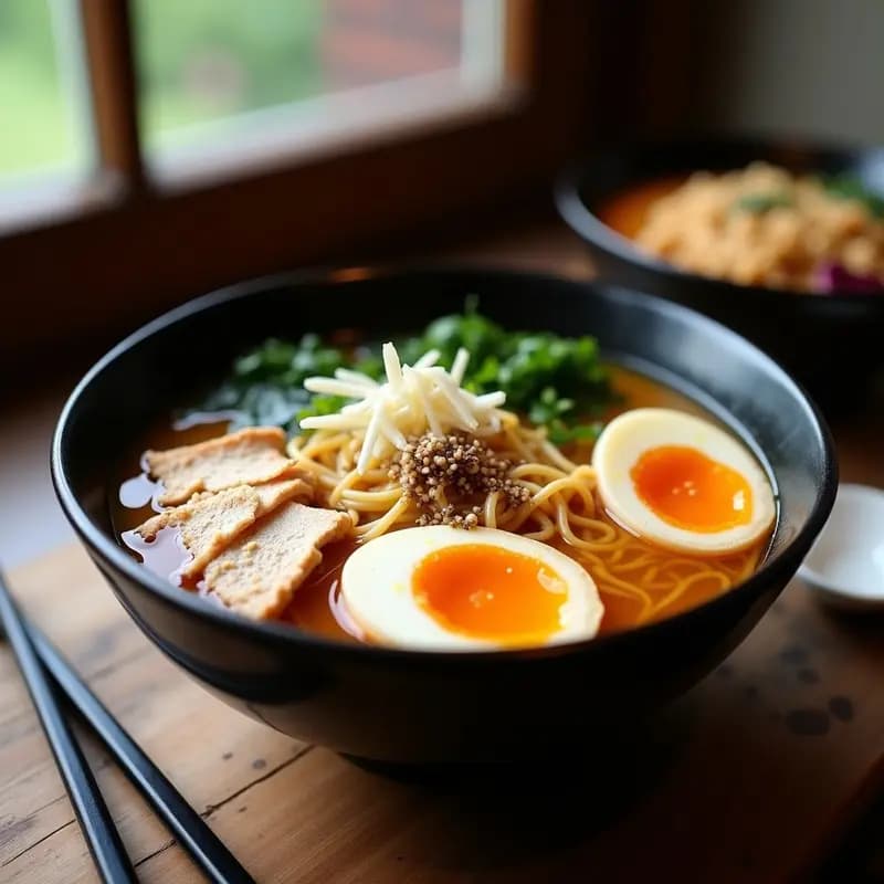 Ramen de Pollo y Misos con Fideos Integrales: Receta Japonesa Reconfortante en Olla