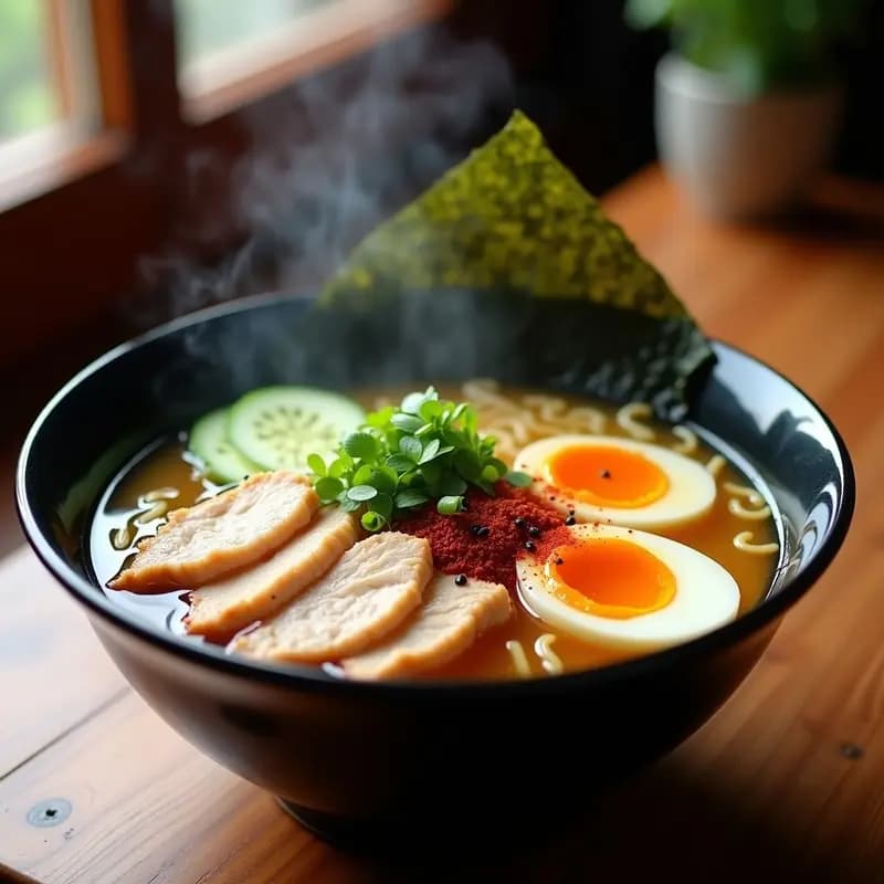 Ramen de Pollo y Misozuke: Receta Japonesa con Toque Fermentado en Olla Lenta
