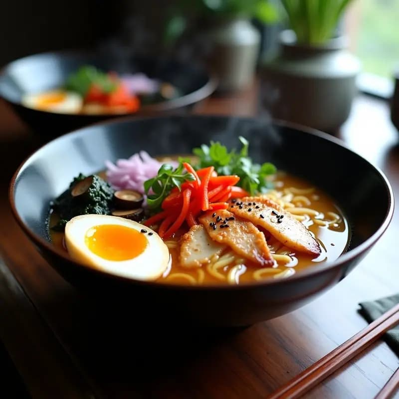 Ramens de Pollo Teriyaki con Fideos de Konjac: Receta Japonesa Keto y Alta en Proteína
