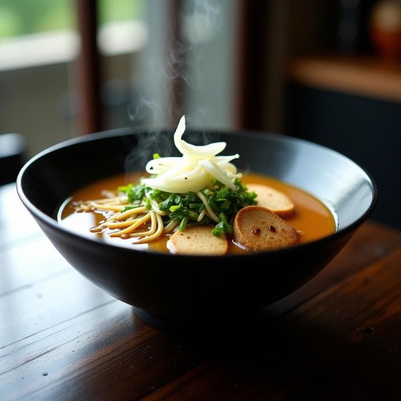 Ramen de Shitake y Miso Blanco: Receta Japonesa Vegana en Olla Express y Umami Intenso
