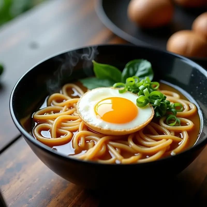 Ramen Vegano con Champiñones Shiitake y Huevo de Lino: Receta Japonesa Alta en Proteína en 30 Minutos